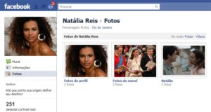 Facebook da Natália em primeira pessoa