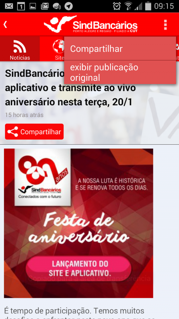 app sindbancarios poa rs porto alegre aplicativo