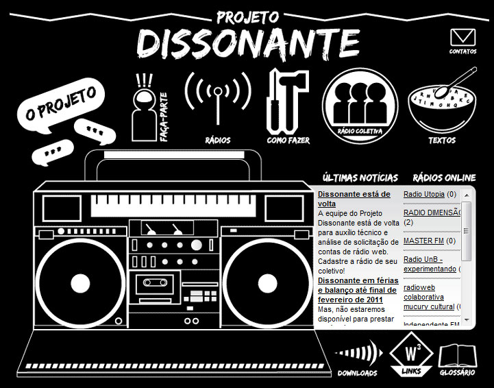 Dissonante – streaming gratuito para rádios comunitárias