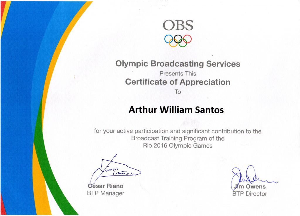 rio2016 obs olympic broadcasting services btp broadcast training programme