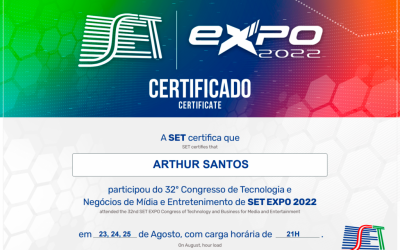Congresso SET-Expo 2022 (Sociedade de Engenharia de Televisão)